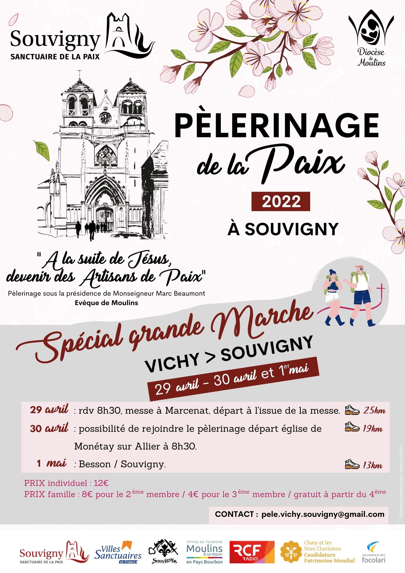 Pèlerinage de Souvigny - Grande marche Vichy-Souvigny