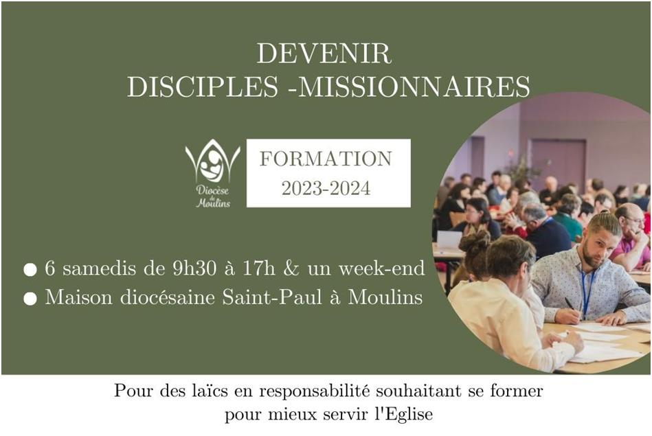 Formation 2022 - 2023 Devenir des disciples missionnaires
