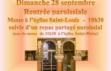 image rentrée paroissiale 28 sept