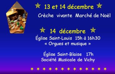 13 et 14 décembre crèche et concerts
