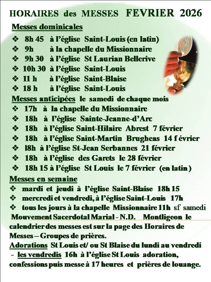 image février horaires messes verticale 2026