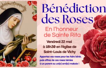 bénédiction roses Ste Rita 22 mai